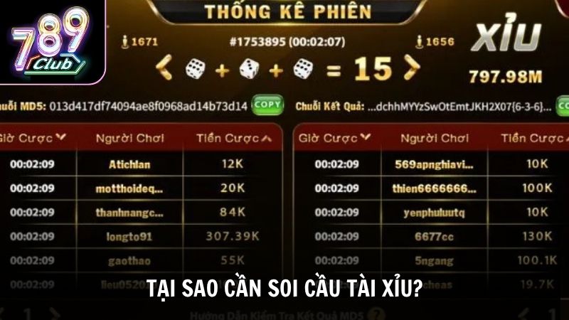 Vì sao người chơi nên biết cách soi cầu tài xỉu khi cá cược