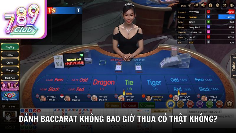 Có tồn tại cách đánh Baccarat không bao giờ thua không?