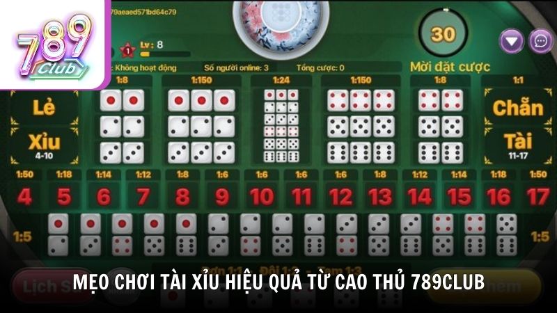 Mẹo chơi tài xỉu hiệu quả từ cao thủ 789Club