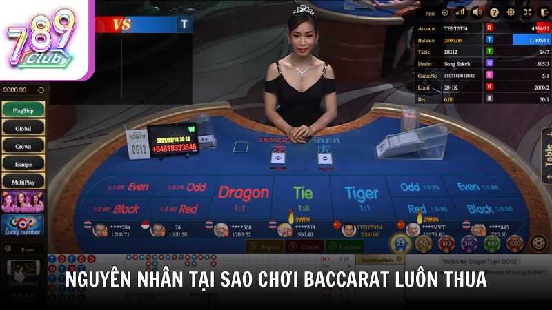 Nguyên nhân tại sao chơi Baccarat luôn thua