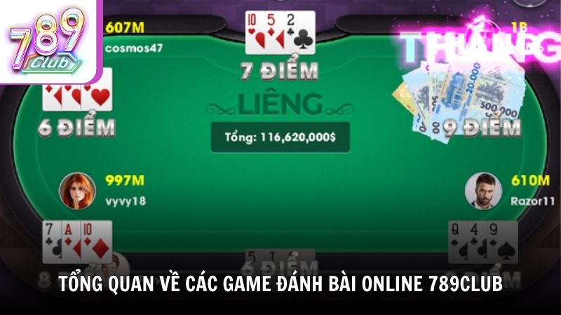 Tổng quan về các game đánh bài online 789Club